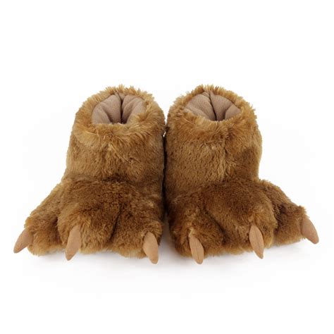 Brown Bear Paw Slippers – NoveltySlippers.com