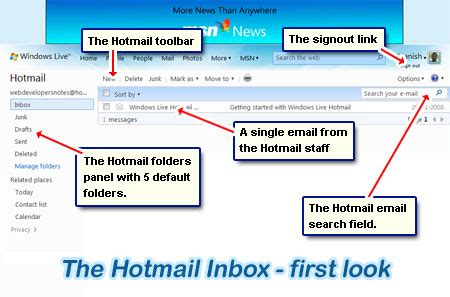 Compose and send email from your Hotmail account