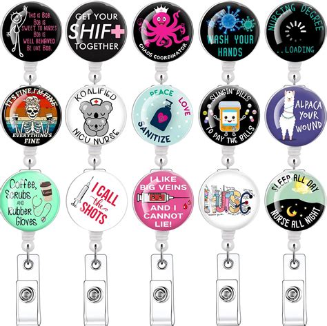 Pcs Nursing Student Must Haves Badge Reels Retractable Badge Holders