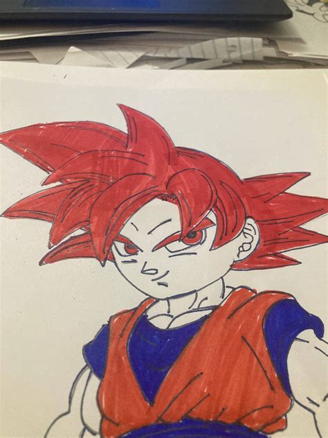 Dragon Ball Super Chibi Super Saiyan God Goku By Nickt On Deviantart