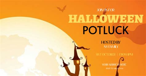 Halloween Potluck Template Postermywall