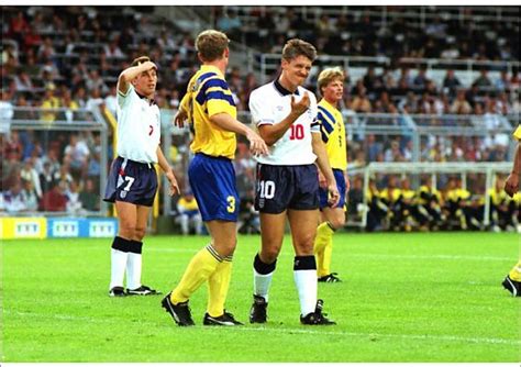 England 2 Sweden 1 In 1992 In Stockholm Gary Lineker Is Substituted In