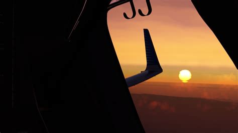 the wing and the sunset : r/flightsim