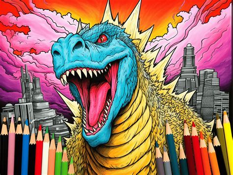 Godzilla Coloring Page