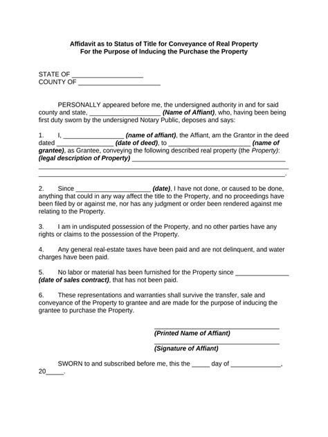 Affidavit Title Fill Out And Sign Online Dochub