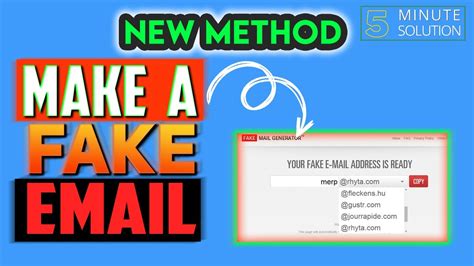 How To Make Fake Email 2024 Create Temporary Email Youtube