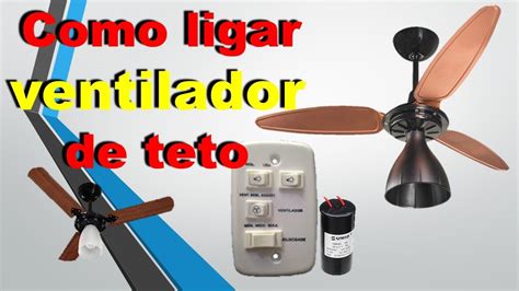 Como Instalar Ventilador De Teto How To Install Ceiling Fan Youtube