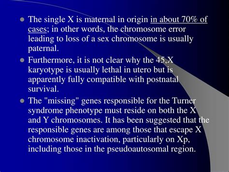 Ppt The Sex Chromosomes And Their Abnormalities Powerpoint