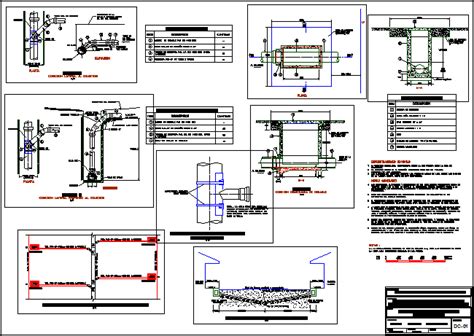 Detalle De Conexiones Domiciliarias En AutoCAD Librería CAD