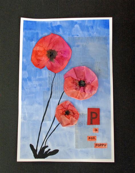 That Artist Woman P Is For Poppy Project Elementary Art Projects