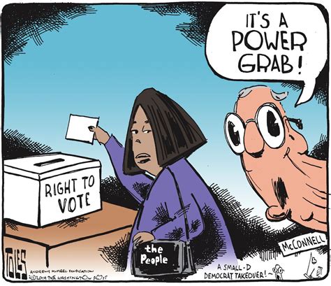 Political Cartoon U.S. Mitch McConnell Right to vote | The Week