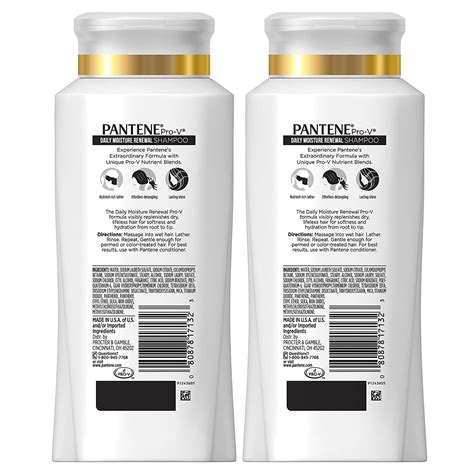 Champú y acondicionador de Pantene champú hidratante Pro V renovación