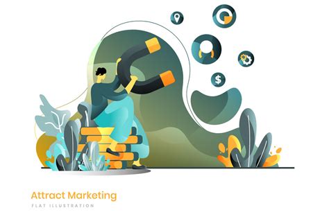 Attract Marketing Flat Illustration Graphic By Twiri · Creative Fabrica