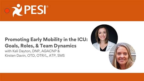 Promoting Early Mobility In The Icu Goals Roles And Team Dynamics