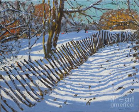 Leaning Fence 2011 Painting By Andrew Macara Fine Art America