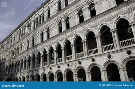 Marble Facade Of Doge S Palace Venice Stock Image Image Of Antonio