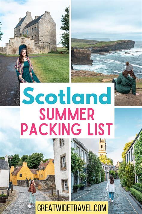 Scotland: What to Wear - Packing list for summer (for women) | Scotland