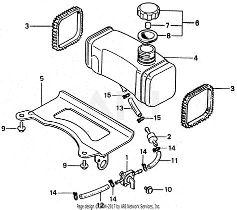 Honda Hr21 Sxa Lawn Mower Jpn Vin Hr21 1000001 To Hr21 1051093 Parts Diagram For Fuel Tank