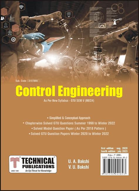 Control Engineering For GTU 18 Course V Mech Open Elec I 3151908