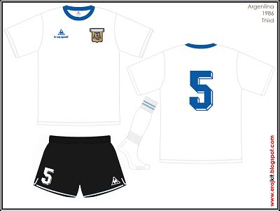 Kit Design By Eroj 1986 1989 Argentina Home E Away