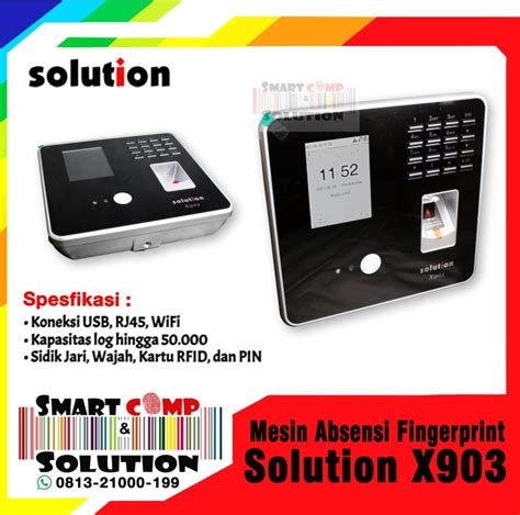 Jual Mesin Absensi Fingerprint Solution X903 Sidik Jari Wajah Kartu