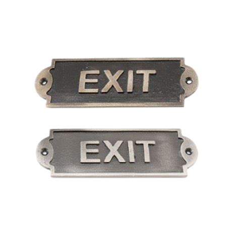 Metal Exit Signage