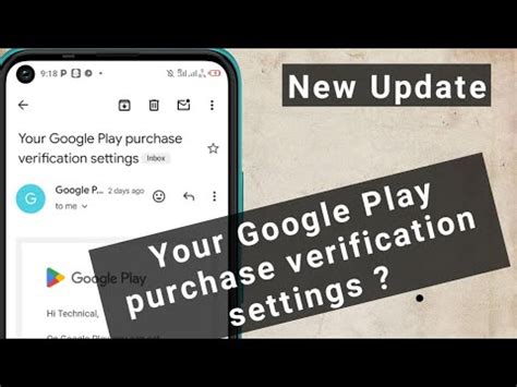 Your Google Play Purchase Verification Settings Youtube