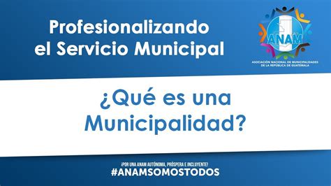 Qué es una Municipalidad YouTube