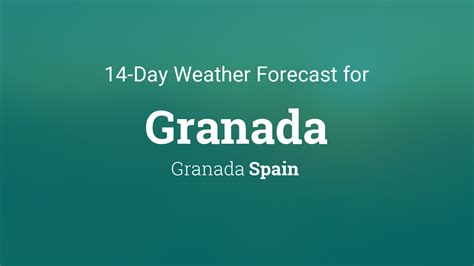 Granada, Granada, Spain 14 day weather forecast