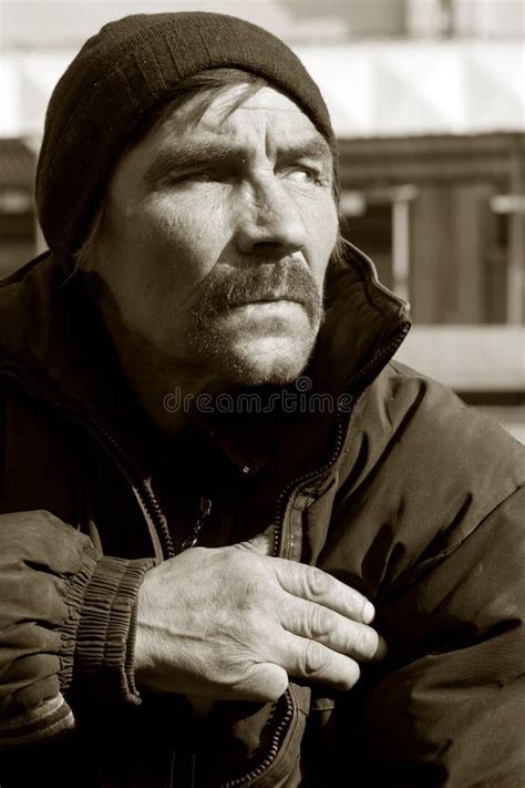 Homeless Man Stock Photo Image Of Life Poor Eyed Beggar 12914760