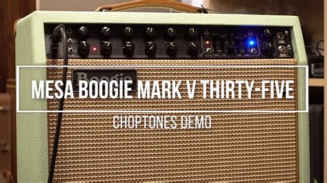 Mesa Boogie Mark V Thirty Five Playthrough Demo YouTube