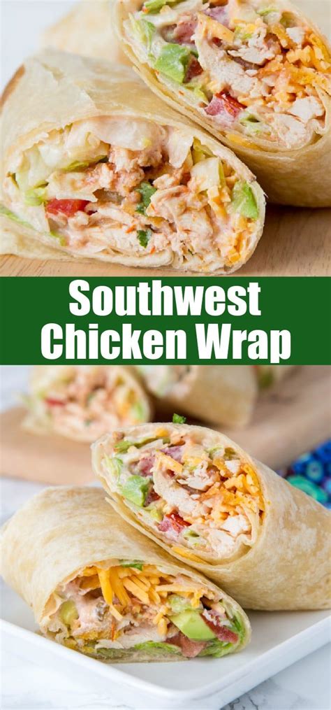 How To Make Easy Healthy And Crunchy Southwestern Chicken Wraps In