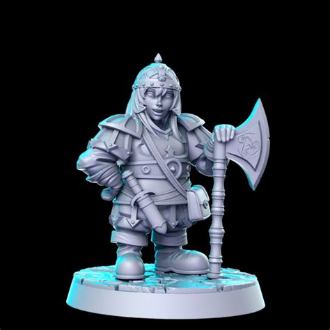 D Printable Dwarf Mm Dnd By Rn Estudio