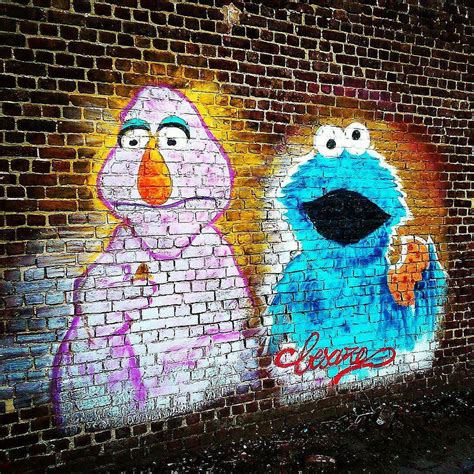 Sesame Street By Unknown Ghent Street Art Cities