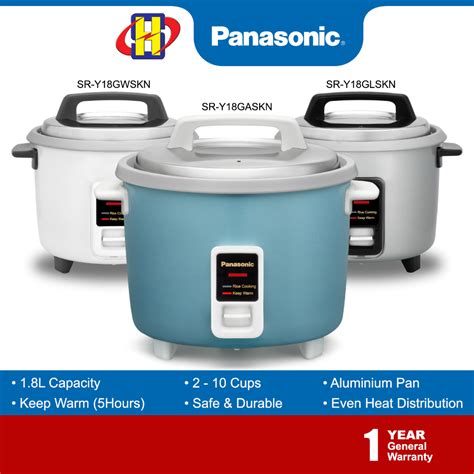 Panasonic Rice Cooker 1 8l Keep Warm Function Sr Y18gaskn Sr Y18gwskn Sr Y18glskn Sr Y18g