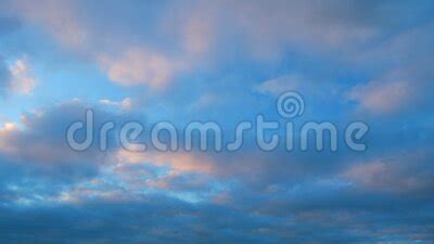 Texture Of Bright Evening Sky During Sunset Background Of Clouds On