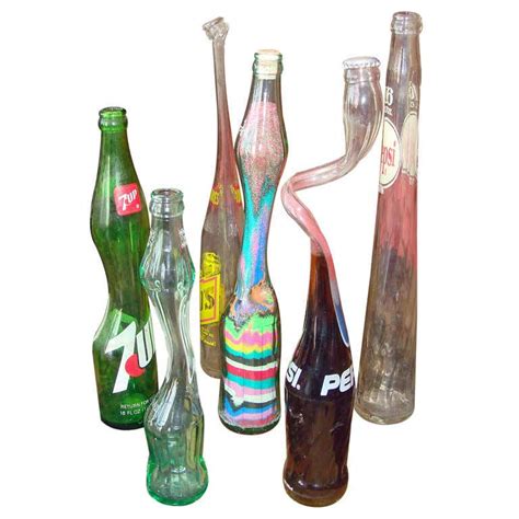 A Collection Of Sixties Stretched Soda Pop Bottles At 1stdibs