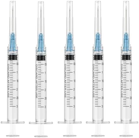 Amazon Pack Disposable Ml Cc Lab Syringes With Ga Inch