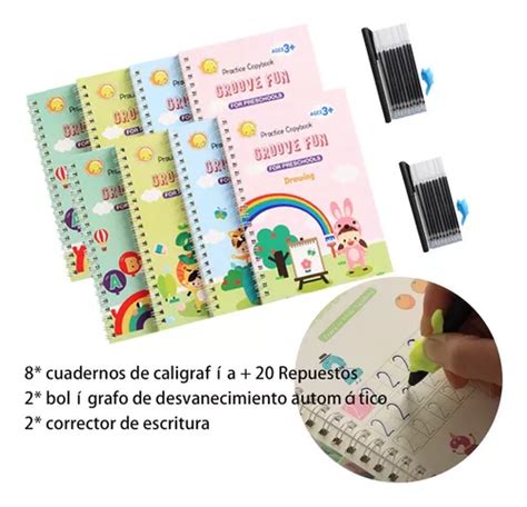 Cuadernos Caligraf A Reutilizables Libro Magia Y Pluma Pc Meses Sin