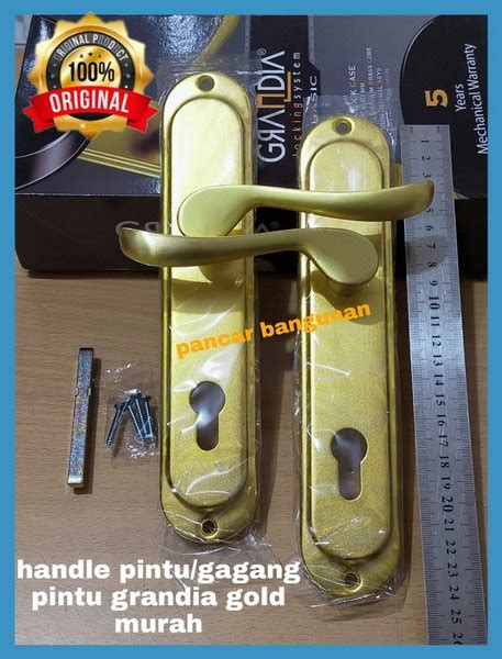 Jual HANDLE PINTU RUMAH GRANDIA GOLD 25 CM GAGANG PINTU RUMAH GRANDIA