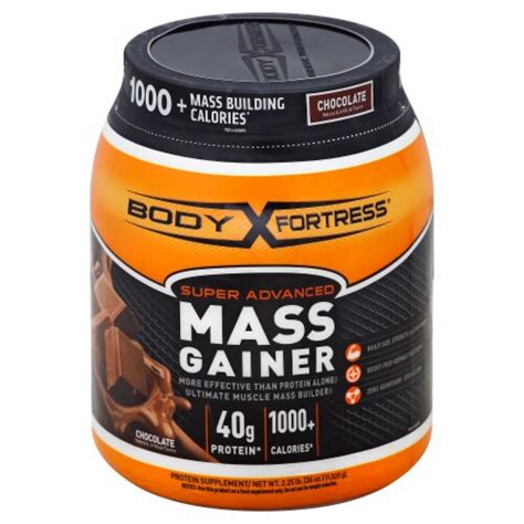 Body Fortress Chocolate Mass Gainer Powder 36 Oz Ralphs