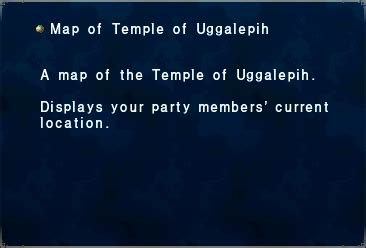 Map Of Temple Of Uggalepih Final Fantasy Xi Wiki