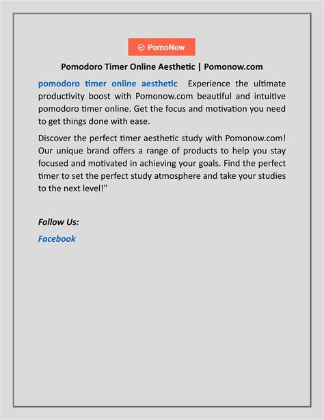 Timer Aesthetic Study | Pomonow.com by Pomonow - Issuu