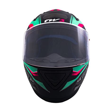 Capacete Fechado Narigueira Gtn R Fw Azul E Rosa Sampaio Moto Pe As