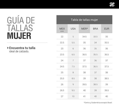 Tabla Conversion Zapatos Mujer - Conversion Chart and Table Online