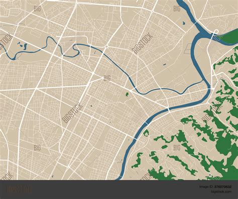 Turin City Map Poster Vector & Photo (Free Trial) | Bigstock