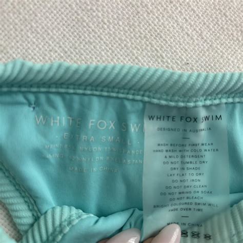 White Fox Bikini Set Size XS Worn Once Such A Depop