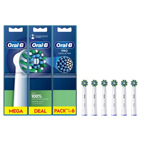 Oral B Pro Cross Action Końcówki Do Szczoteczek Elektrycznych 6 Sztuki