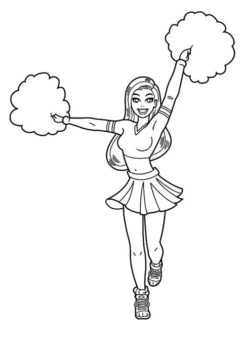 Cheerleaders Drawing For Kids