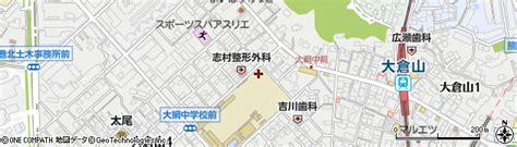 神奈川県横浜市港北区大倉山3丁目の地図 住所一覧検索｜地図マピオン